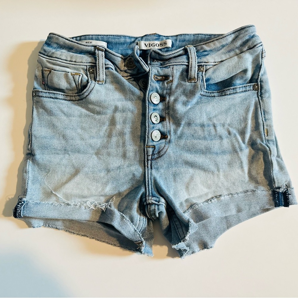 Vigoss Women's Faded Blue Jean Shorts